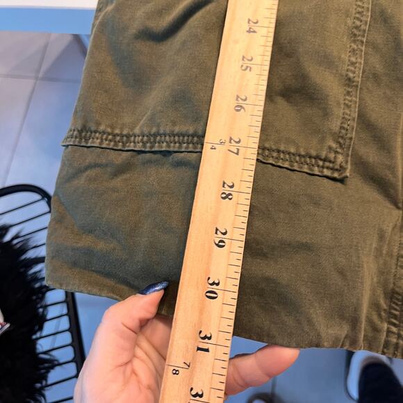 Zara Olive Green Parka Utility Jacket Small - Picture 6 of 6